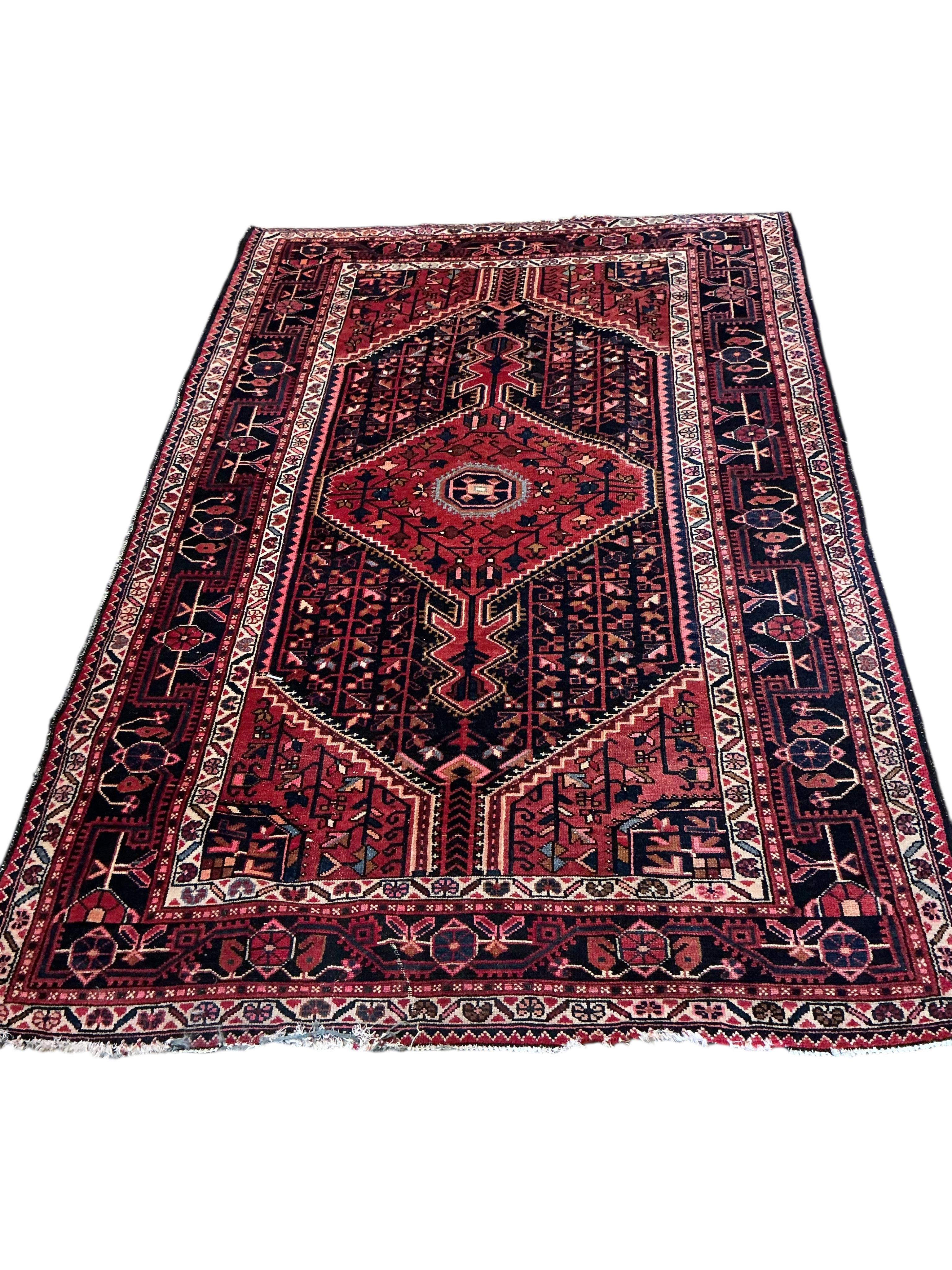 A Belouch rug, a Bokhara mat and a Caucasian style rug, largest 230 x 147cm